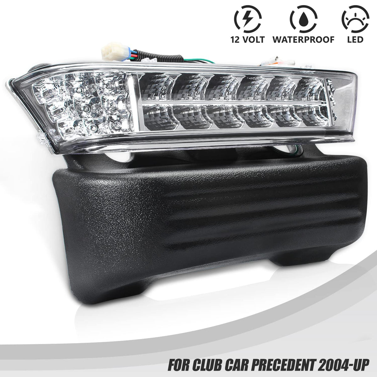 Gaoerfu-CP Precedent LED head light installed on golf cart upgrade.