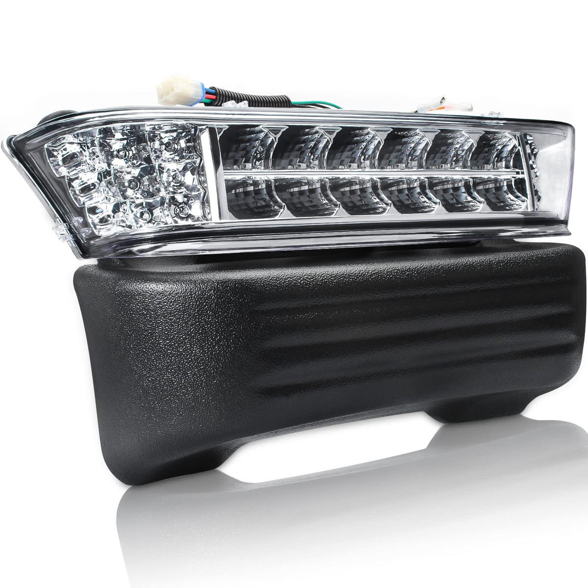 Gaoerfu-CP Precedent LED head light with bumper front view improves nighttime visibility.