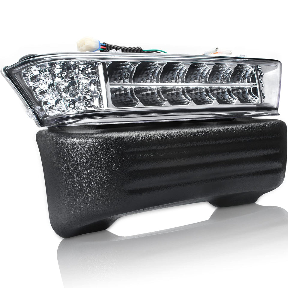Gaoerfu-CP Precedent LED head light with bumper front view improves nighttime visibility.