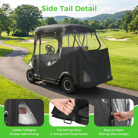 Garvee all-weather protection enables year-round use on courses.