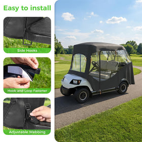 Garvee compact storage keeps your cart tidy when stored.