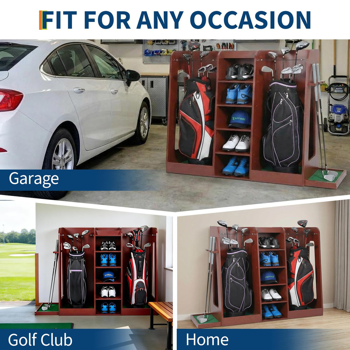 GarveeLife protective cushioning and rope keep clubs safe from scratches.