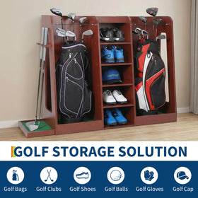 GarveeLife side club holders keep clubs within easy reach.