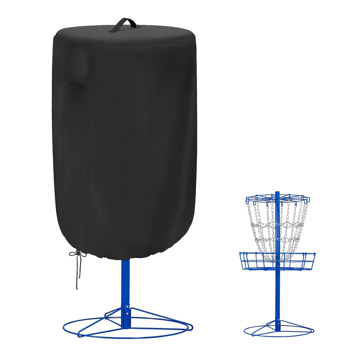 Gasadar disc golf basket cover in 26x35 inches fits most baskets for weather protection.