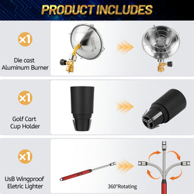 GasBRUH control knob demonstrates easy temperature adjustment for personalized comfort.