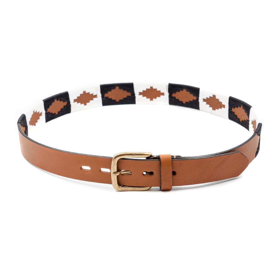GauchoLife tan and white contrast belt image highlights versatile colorways