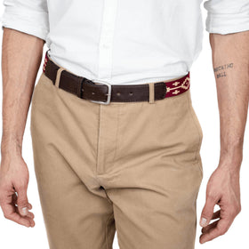 GauchoLife Guarda Pampas Polo Belt side view highlighting width and sturdy full-grain leather.