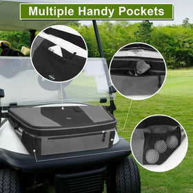 GAWAF Golf Cart Cooler Bag interior organization for snacks and cans