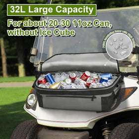 GAWAF Golf Cart Cooler Bag side pocket for quick-access storage