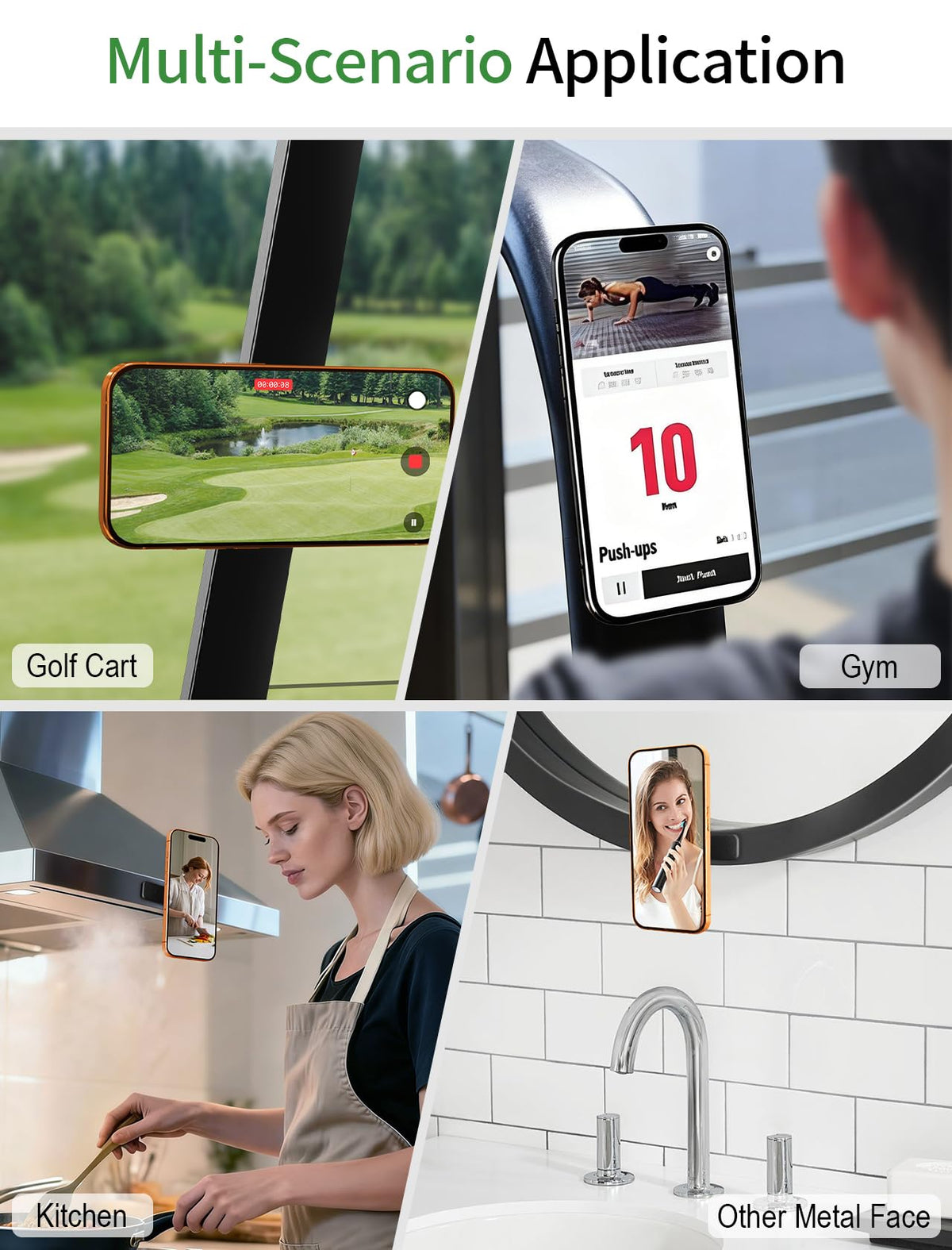 GBEAST versatile mount for gym, kitchen, or metal surfaces