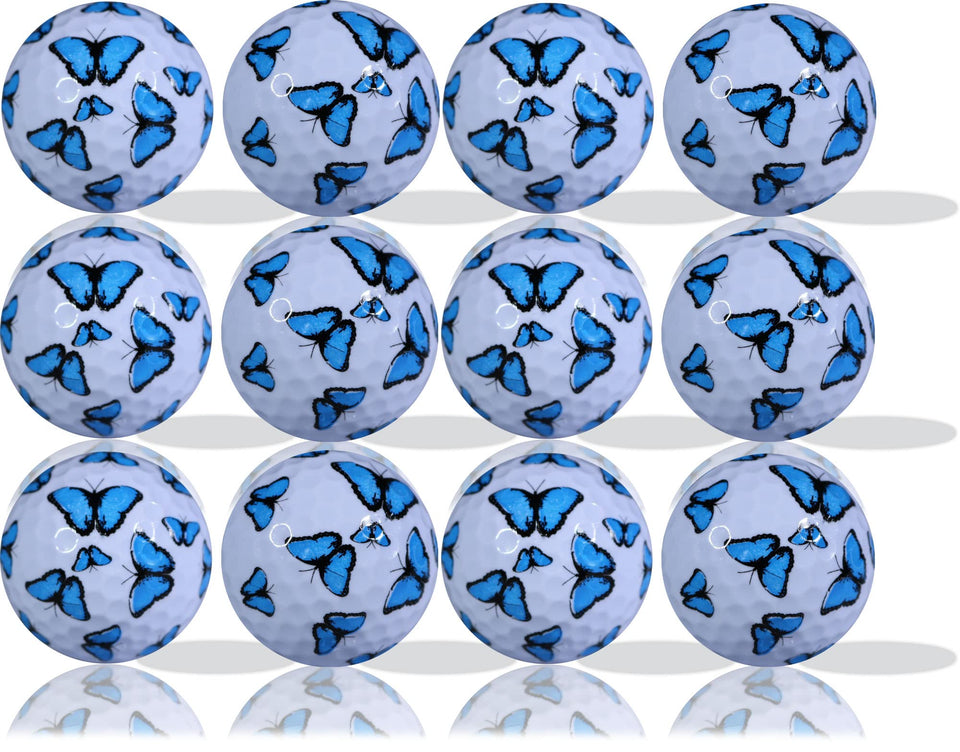 GBM blue butterfly ball with vivid print for standout shots on the course