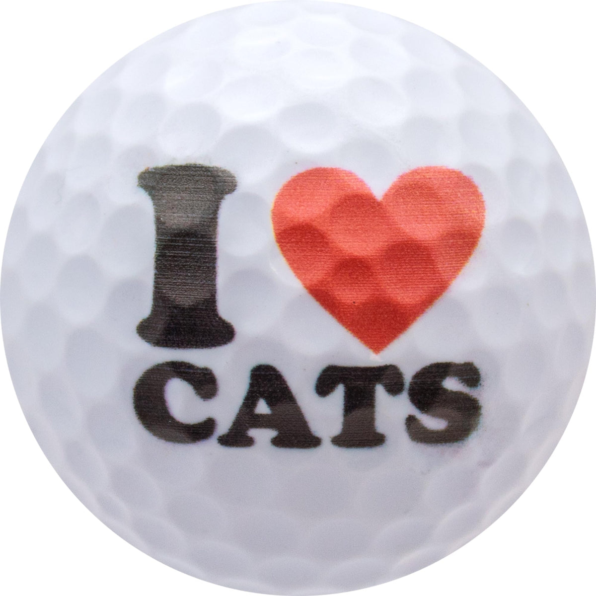 Set of 12 GBM Cat Lover novelty balls for tournaments and gifting