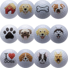 GBM Dog Lover Golf Ball collectible design featuring diverse breeds for display and gifting