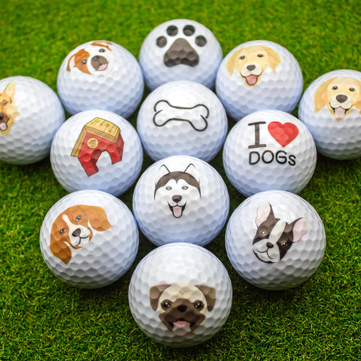 GBM Dog Lover Golf Ball on-course play with personality and conversation starters