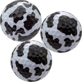 GBM cow print golf balls add personality to your round without sacrificing feel