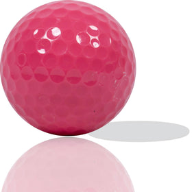 GBM pink golf balls on course highlighting tracking and visibility