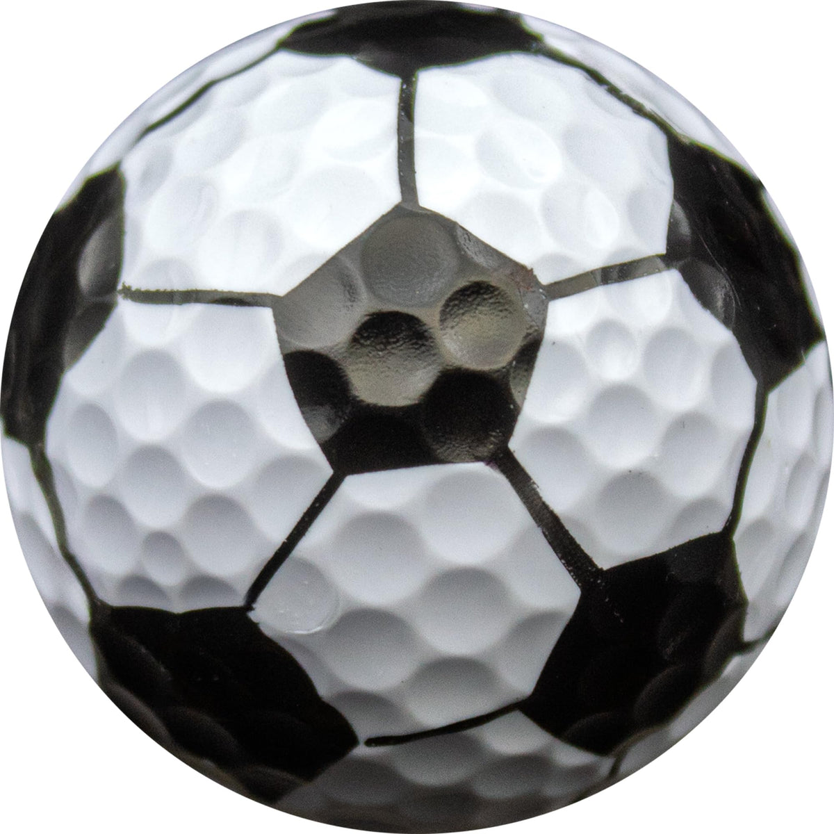GBM printed in USA soccer golf ball, bold 360-degree print for events