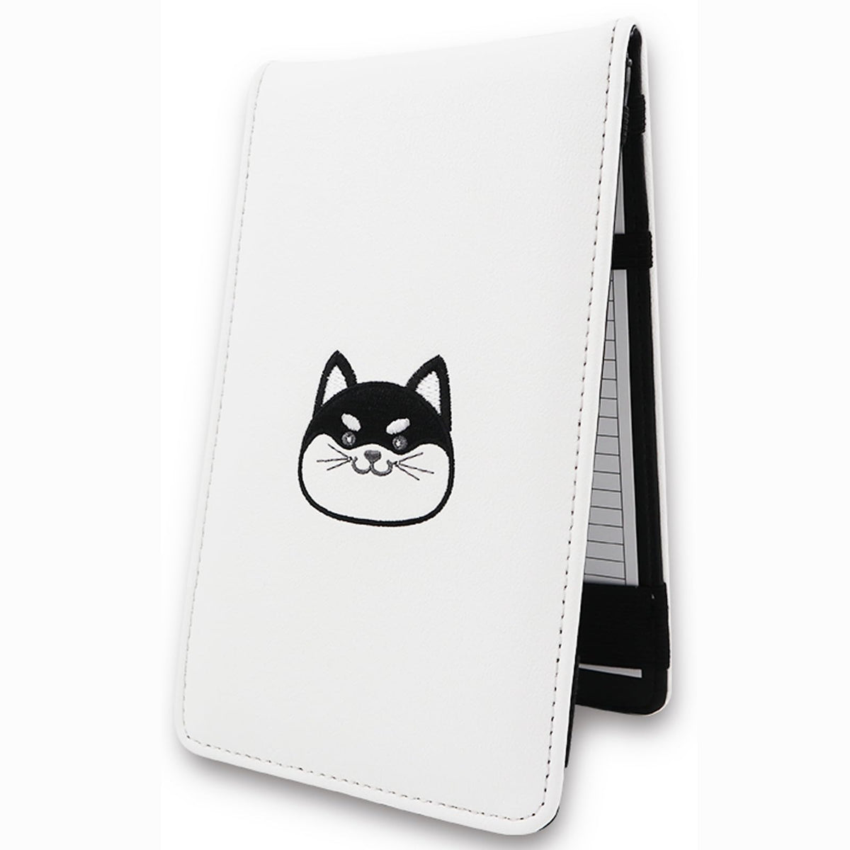 Gbourly Akita dog scorecard cover in PU leather protects golf cards