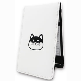 Gbourly Akita dog scorecard cover in PU leather protects golf cards