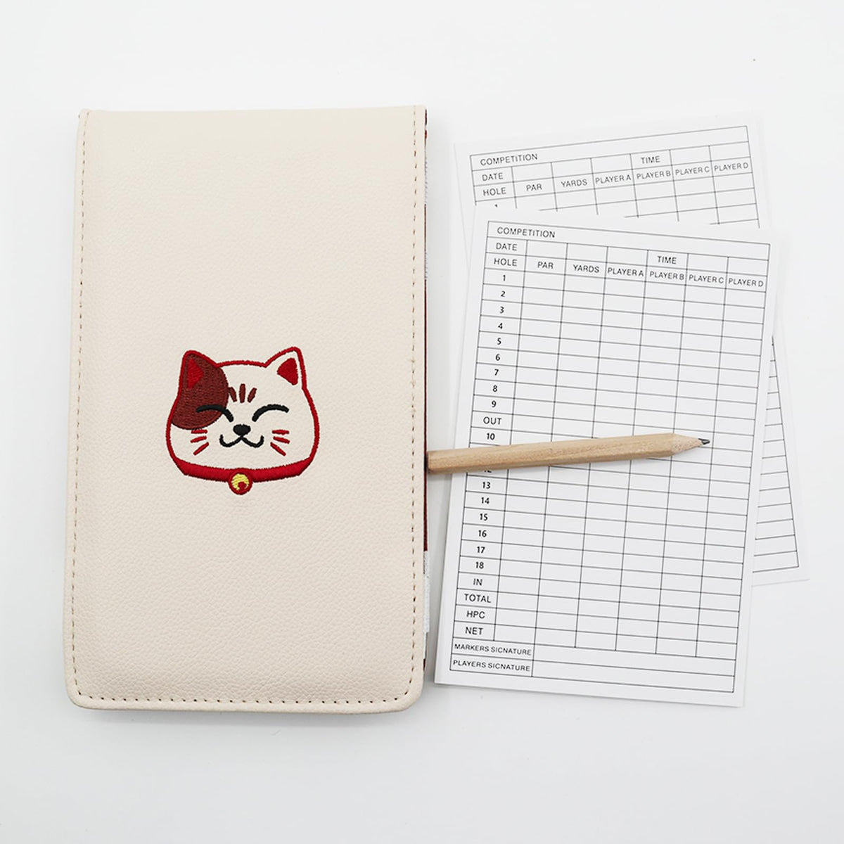 Gbourly protective PU leather scorecard cover shields from sweat and dust