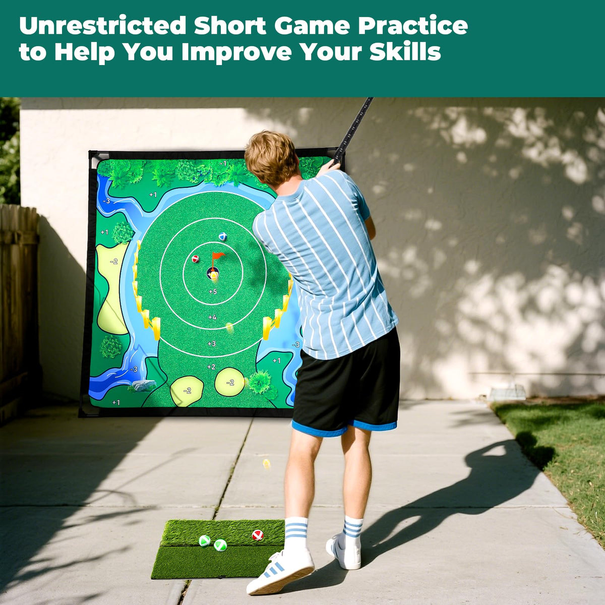 GCCSJ family-friendly golf set suited for teens and seniors practicing together.