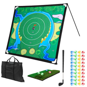 GCCSJ golf chipping game set with 40 balls for safe indoor practice.