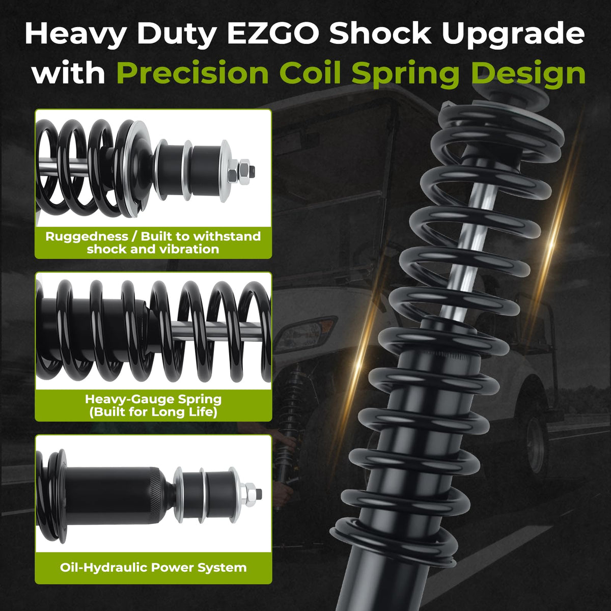 GCKAE easy-install design facilitates quick shock replacement.