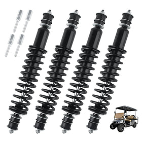 GCKAE EZGO Medalist/TXT front shock with heavy-duty coil spring for smoother ride.