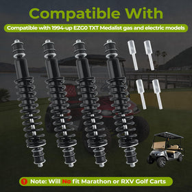 GCKAE EZGO Medalist/TXT rear shock enhances stability under load.