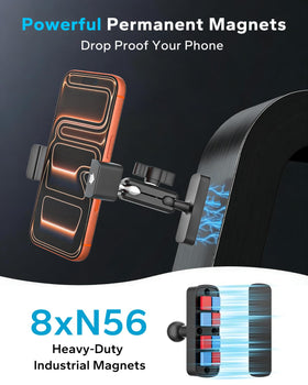 GDZN magnetic holder with 360-degree swivel arm for effortless viewing during workouts