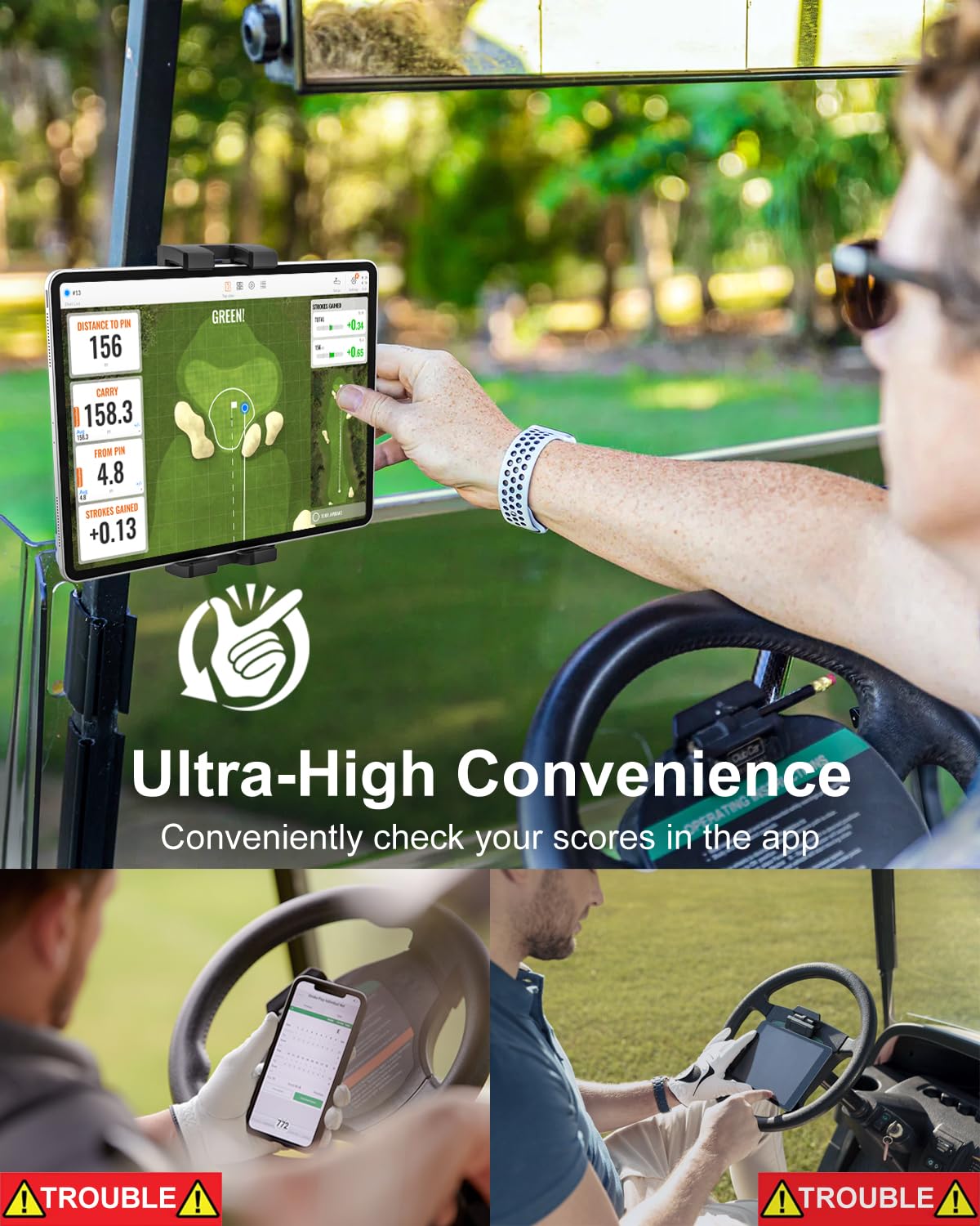 GDZN 360° rotation enables sun glare control and flexible viewing angles.