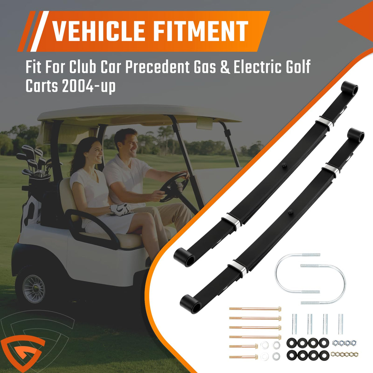 GEARCESS heavy-duty springs support heavier loads for golf carts