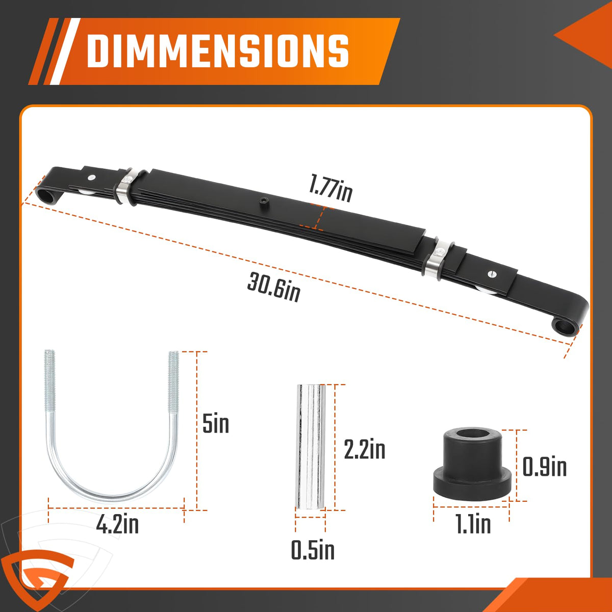GEARCESS included U-bolts and spacers secure installation