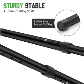 GearRoot easy-assembly golf pole for quick setup on trips
