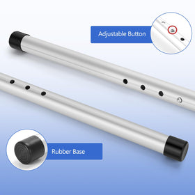 GearRoot expandable four-section pole adjusts to fit all bag sizes.