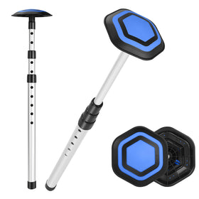 GearRoot golf travel pole with umbrella-shaped cover protects clubs during transit.