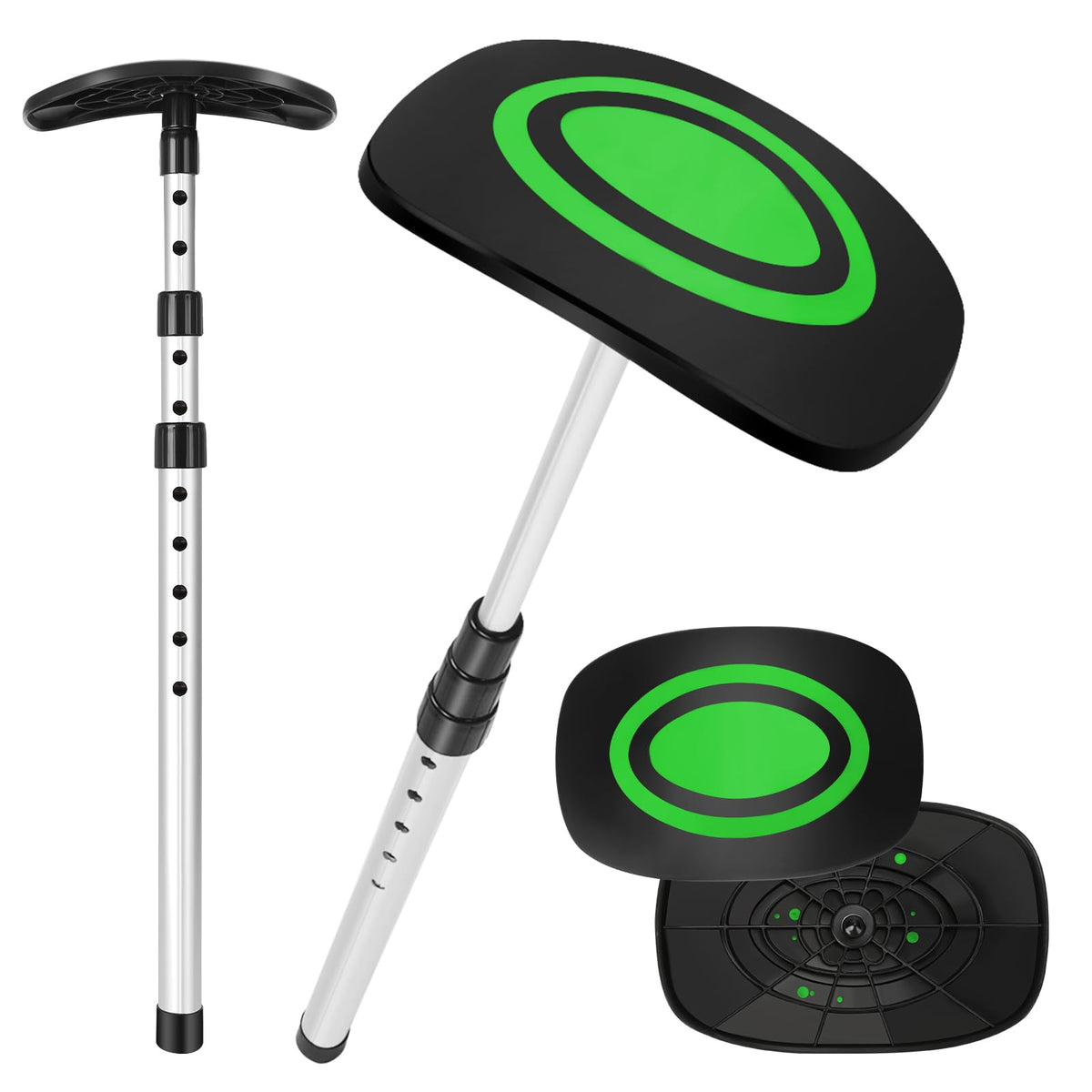 GearRoot travel pole with umbrella cover protects clubs during travel.
