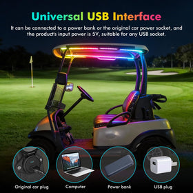 GEARZONE remote control enables quick color changes during nighttime drives.