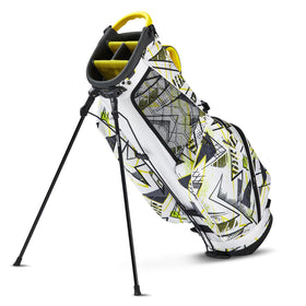 Geesee waterproof golf bag with rain hood protects gear in wet conditions.