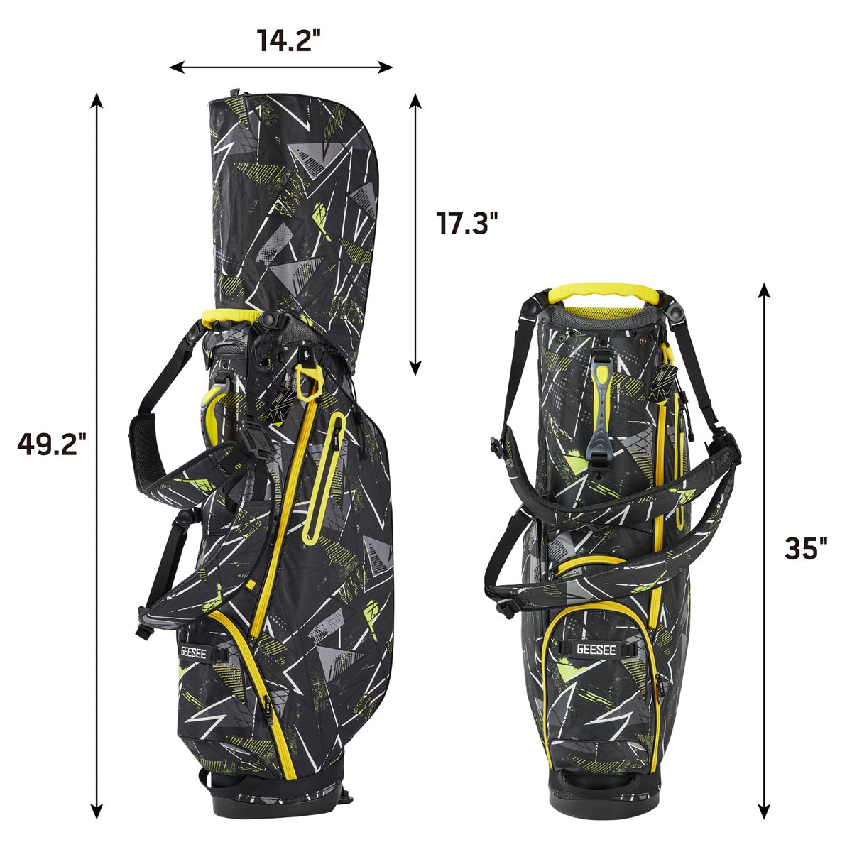 Geesee insulated cooler pocket and soft-lined valuables pocket keep essentials secure
