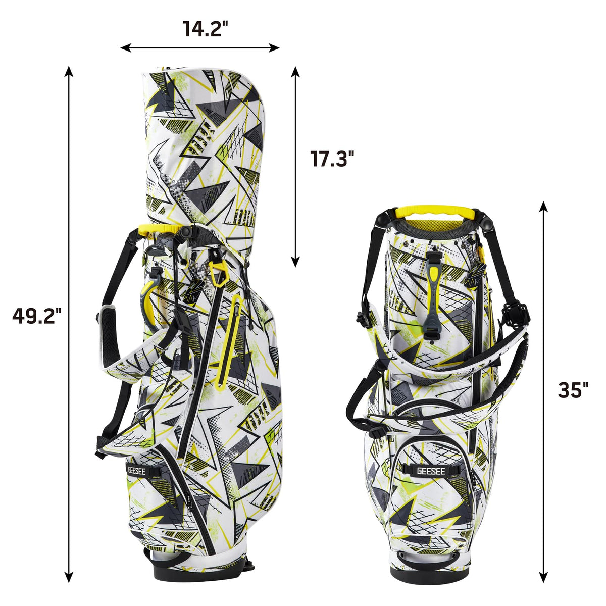 Geesee bag includes soft-lined valuables pocket for safe personal items.