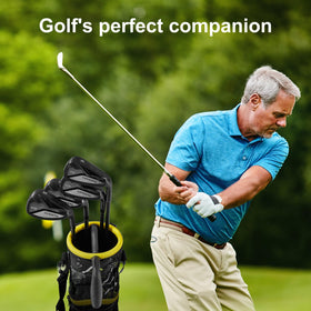 Geesee lightweight golf bag offers multiple pockets to organize gear.