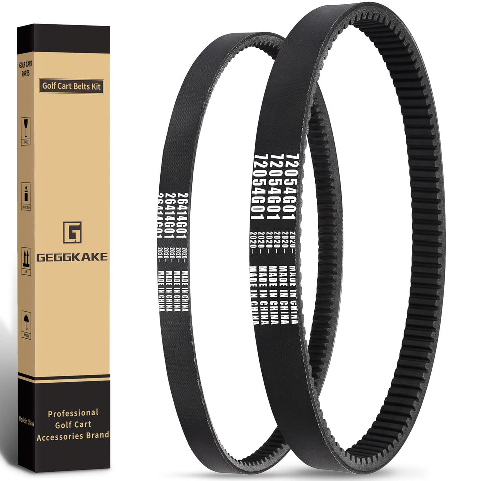 Geggkake EZGO drive belt for 1994+ golf carts, durable replacement for smoother operation.