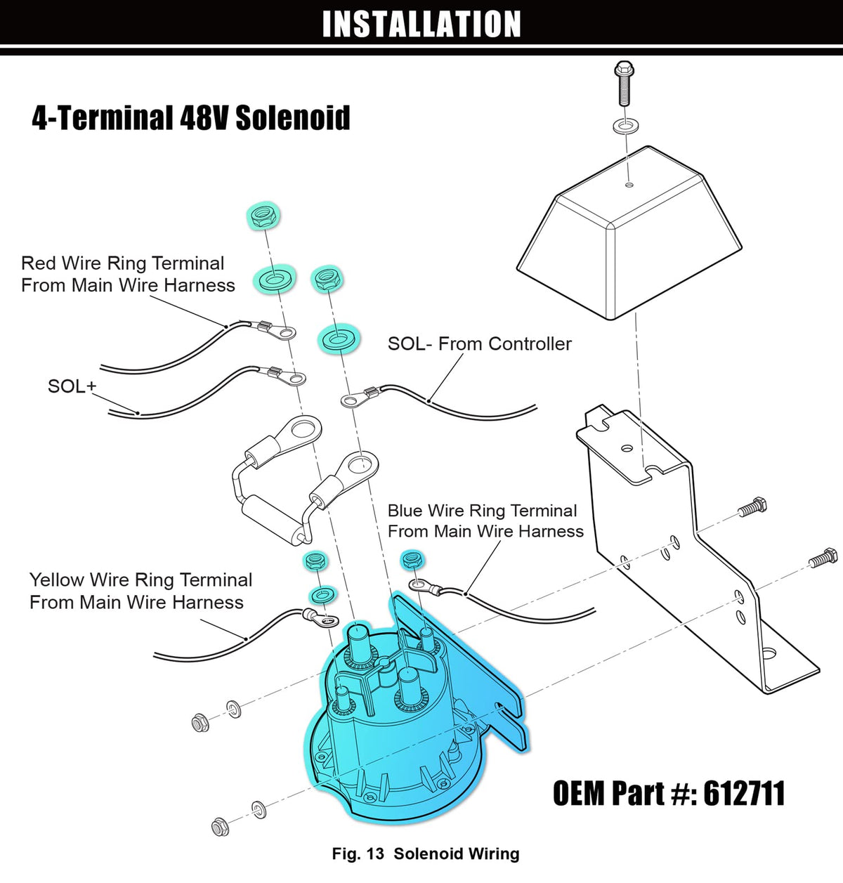 Geggkake EZGO TXT solenoid installation guide visual aid