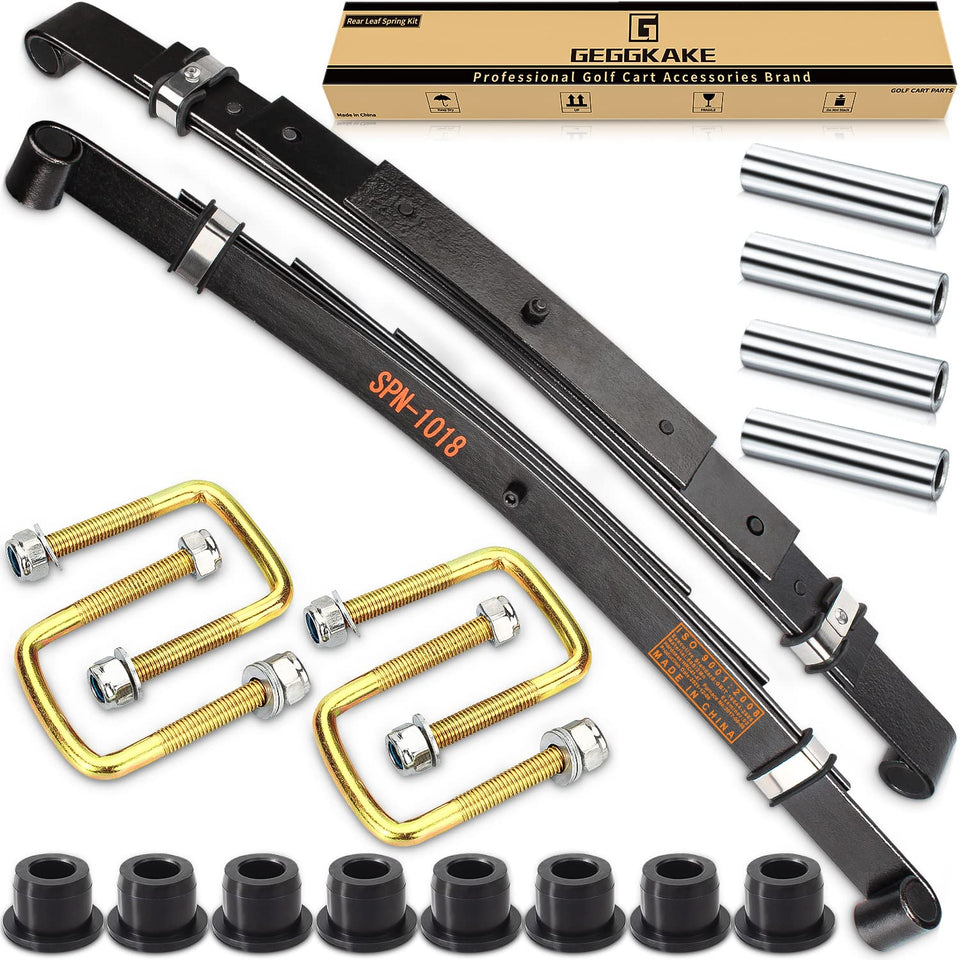 Geggkake heavy-duty EZGO TXT leaf spring bushings close-up highlighting durability