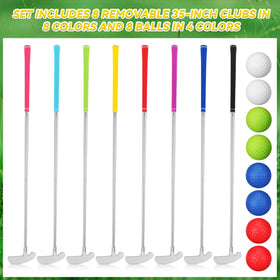 Gemscream 8 putters and 8 balls bundle for versatile practice at home.