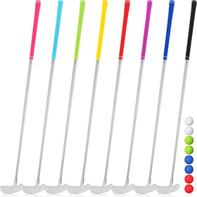 Gemscream 8-pack golf putters with detachable grips for easy color changes.