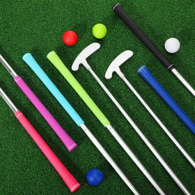 Gemscream family golf set offers fun practice for kids and adults.