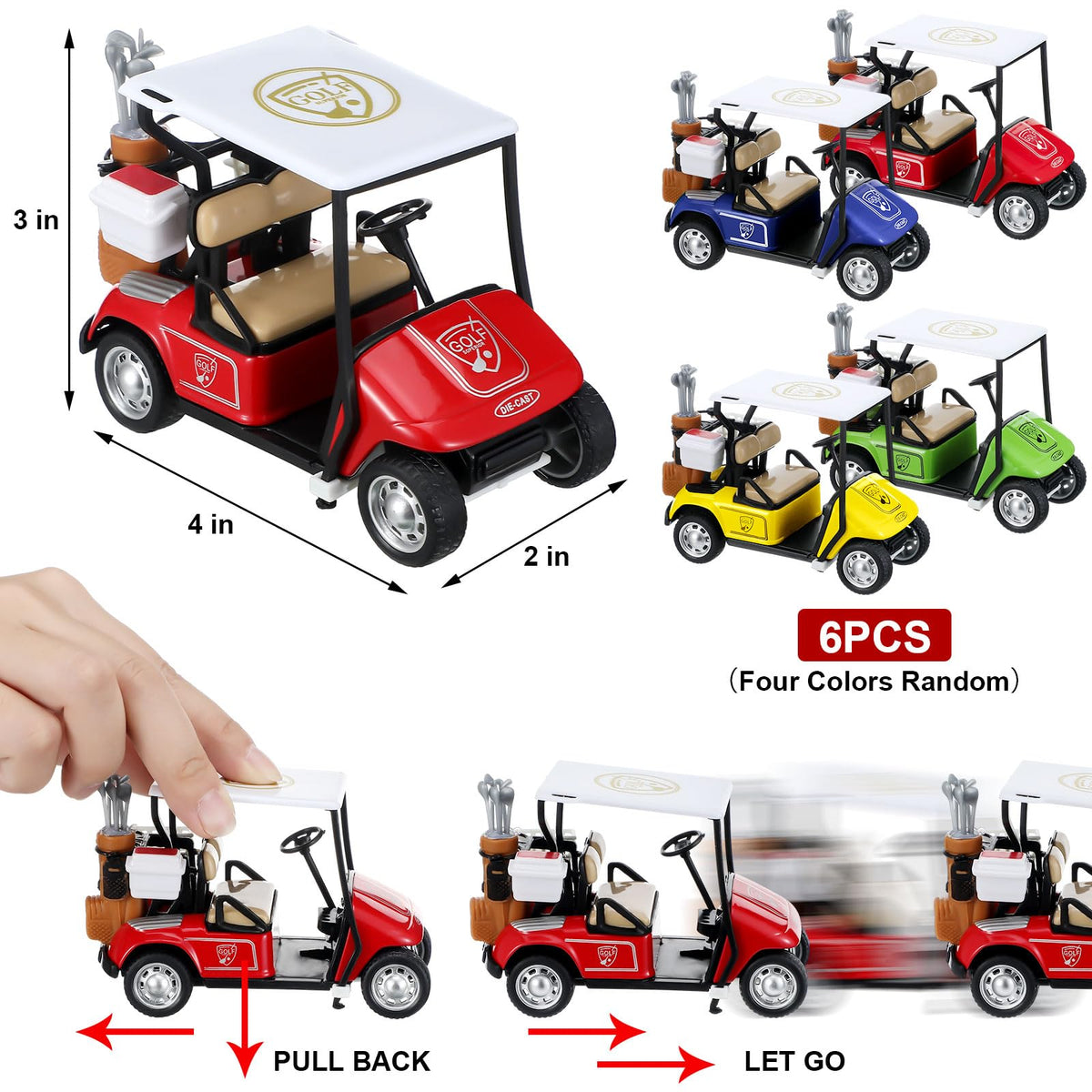 Gemscream golf balls for safe, compact mini golf experience