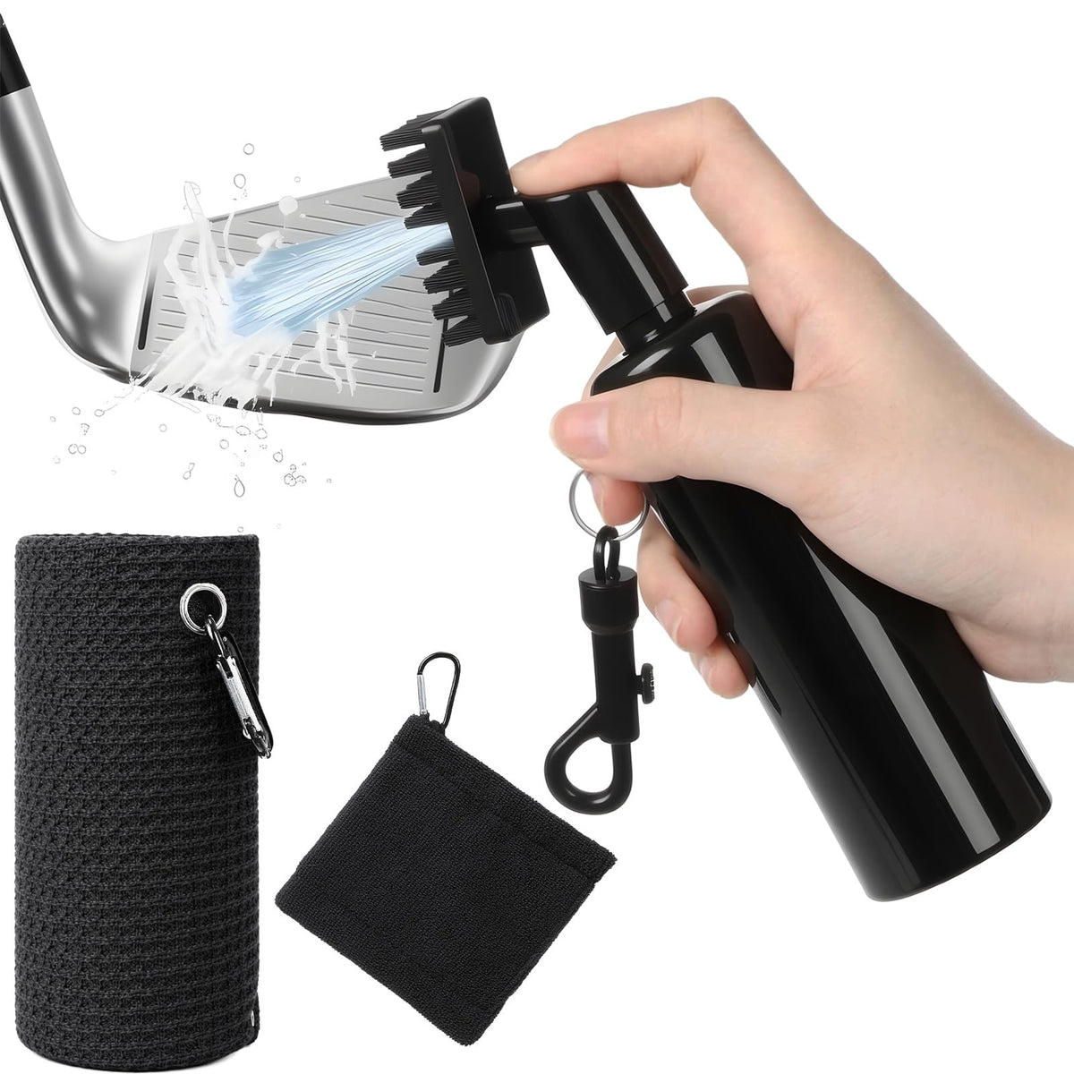 Gemscream golf club cleaning kit brush for precise dry cleaning of club faces.